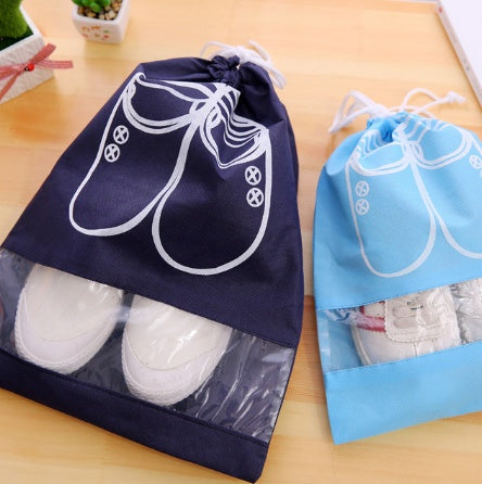 2 Sizes Waterproof Shoes Bag Pouch Storage Travel Bag 19