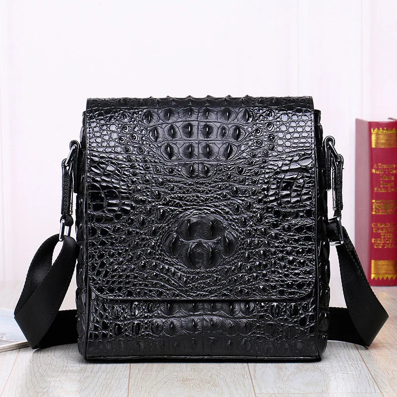 Leather men's shoulder bag