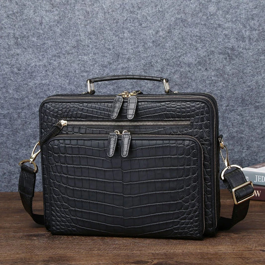 Leather Men's briefcase business bag Large Capacity Men's Bag