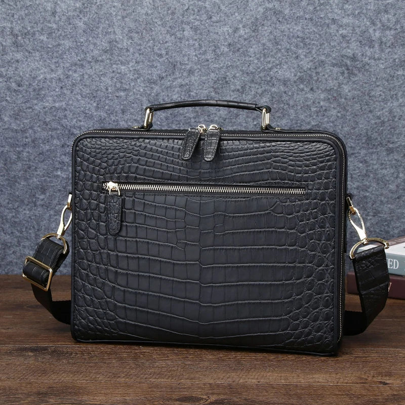 Leather Men's briefcase business bag Large Capacity Men's Bag