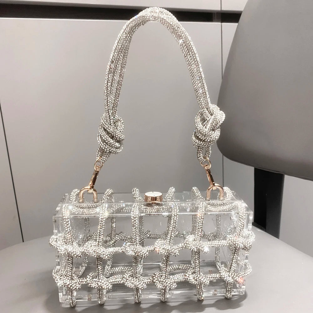 Crystal handmade Bags for Women Purses