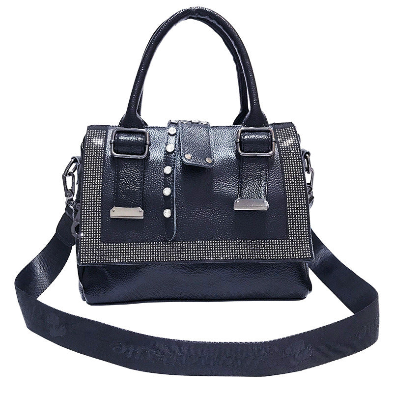 Soft Leather Handbag Large-capacity 01